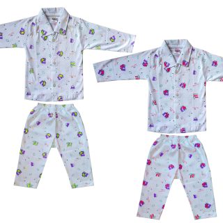 Cotton Night Suits for 0 - 6 months - Pack of 2