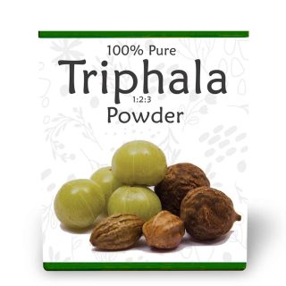 Triphala Powder - Contains Organic Haritaki, Bibhitaki and Amalaki - Natural and Pure